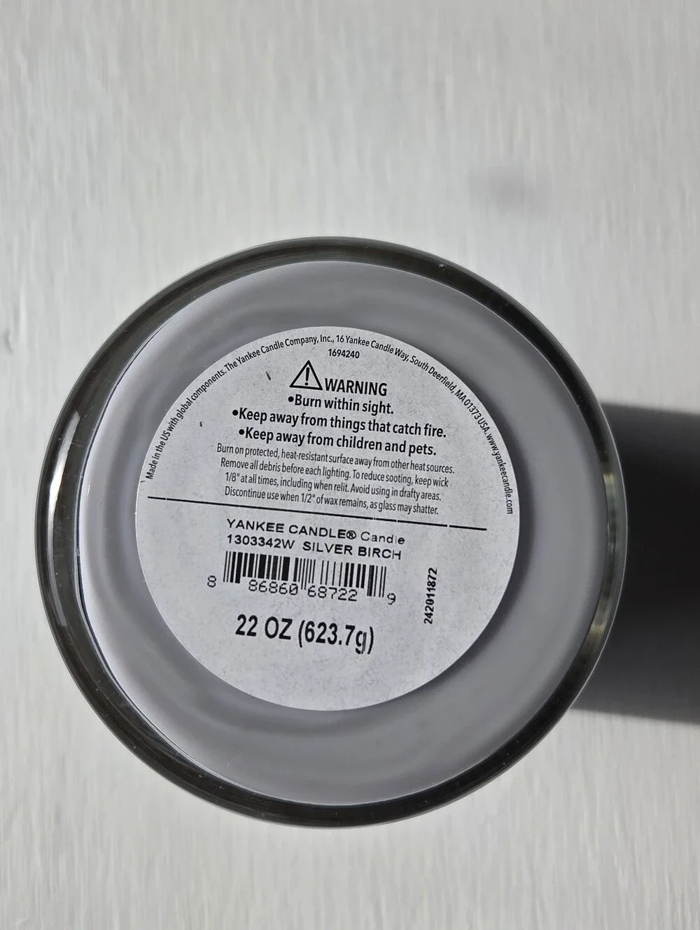 Yankee Candle Silver Birch 2 Wick Candle
